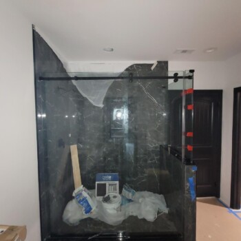 Alpharetta Barn Shower Door Enclosure | Glass Project Spotlight 1 - Glass Company Alpharetta Glass