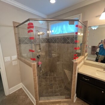 Canton Shower Glass Enclosure | Glass Project Spotlight 3 - Glass Company Canton Glass Shower