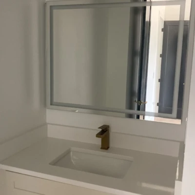 Glass Handrails, Shower Enclosures And Glass Wine Cellar Installed In Fairburn, Ga 26 - Glass Company Backlit Mirrors Buford