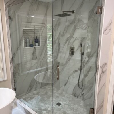 Marietta Custom Shower Enclosure | Glass Project Spotlight 2 - Glass Company Marietta Glass Enclosures