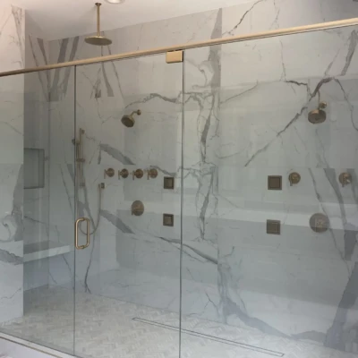 Glass Handrails, Shower Enclosures And Glass Wine Cellar Installed In Fairburn, Ga 18 - Glass Company Atlanta Glass Enclosures