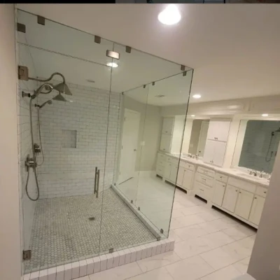 Roswell Custom Frameless Steam Shower Door Enclosure | Glass Governor Of Atlanta 1 - Glass Company Buckhead Glass