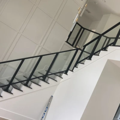 Glass Handrails, Shower Enclosures And Glass Wine Cellar Installed In Fairburn, Ga 7 - Glass Company Glass Wall Partitions