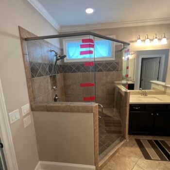 Canton Shower Glass Enclosure | Glass Project Spotlight 1 - Glass Company Canton Glass Shower Doors