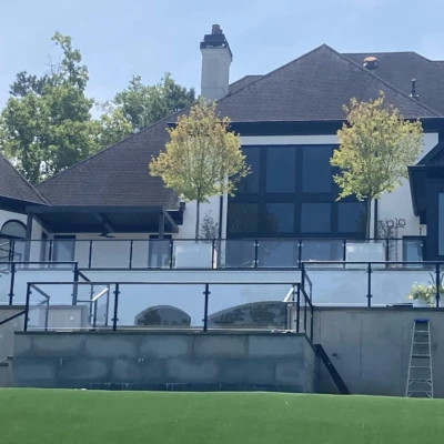 Sandy Springs Glass Handrail Project Spotlight 12 - Glass Company Glass Handrail Company Atlanta