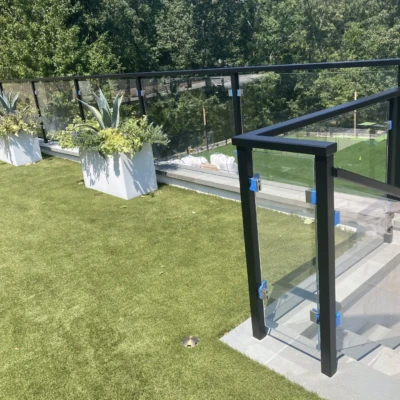 Sandy Springs Glass Handrail Project Spotlight 1 - Glass Company Atlanta Glass Handrails