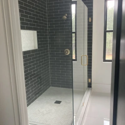 Glass Handrails, Shower Enclosures And Glass Wine Cellar Installed In Fairburn, Ga 4 - Glass Company - Glass Company