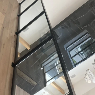 Glass Handrails, Shower Enclosures And Glass Wine Cellar Installed In Fairburn, Ga 12 - Glass Company Glass Railings Atlanta