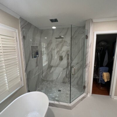 Marietta Custom Shower Enclosure | Glass Project Spotlight 1 - Glass Company Marietta Glass