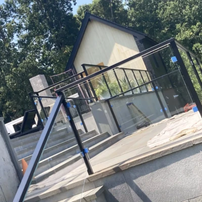 Sandy Springs Glass Handrail Project Spotlight 7 - Glass Company Atlanta Glass Railings