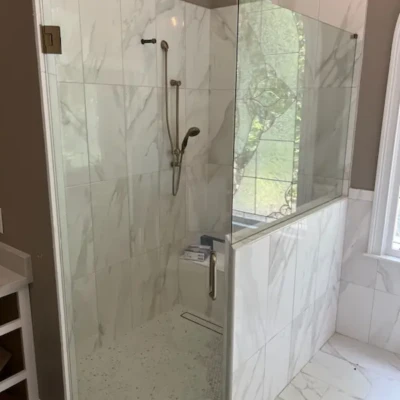 Frameless Shower Enclosure Installation In Marietta, Ga 2 - Glass Company Shower Enclosures Marietta