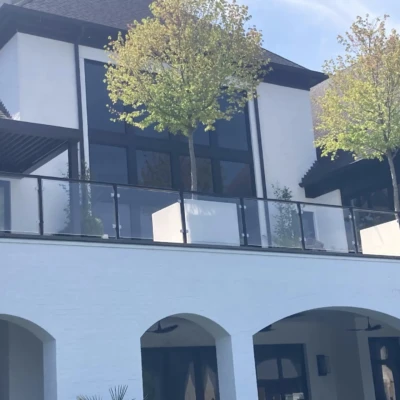 Sandy Springs Glass Handrail Project Spotlight 14 - Glass Company Glass Company In Atlanta Ga